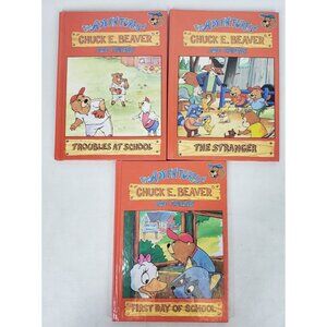 Adventures of Chuck E Beaver and Friends Books 1 12  22 Lot of 3 HC 1988
